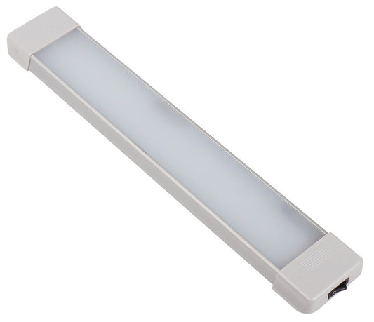 12V LED-lamp met aan/uit-schakelaar, lengte: 370 mm, 54 LED's, aluminium
