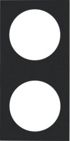 Berker INTEGRO Pure 2-voudig frame 2-voudig zuiver zwart mat