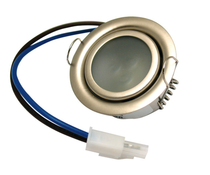 LED-spot 12V, Manni, 0,2W, nikkel mat