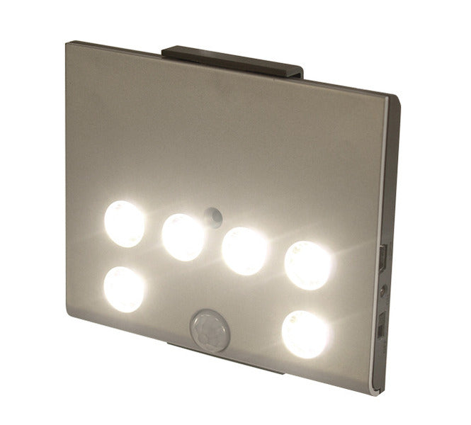 LED batterijlicht met sensor 0,5W 6LED's aan/uit schakelaar 1400mA batterij