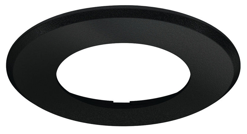 Ronde montagebehuizing voor 83580, zwart mat, 65x2,6mm, zwart, 65x2,6mm