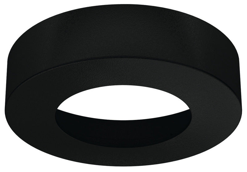 Ronde onderbouwbehuizing voor 83580, zwart mat, 65x15,6 mm, zwart, 65x15,6mm