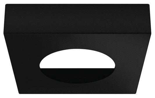 Vierkante onderbouwbehuizing voor 83580, zwart mat, 65x65x15,6mm, 65x65x15,6mm