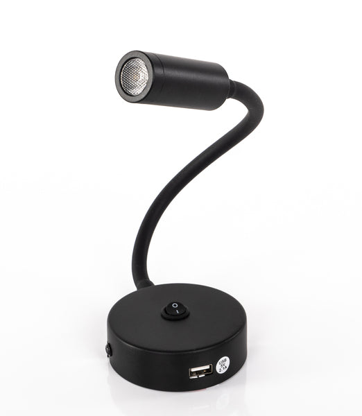 LED zwanenhals licht met USB en aan/uit schakelaar