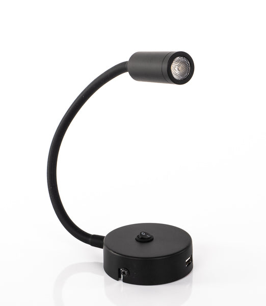 LED zwanenhals licht met USB en aan/uit schakelaar
