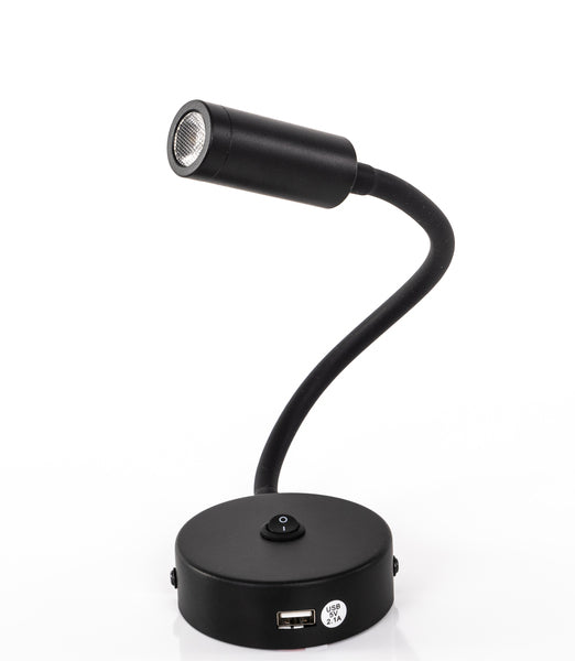 LED zwanenhals licht met USB en aan/uit schakelaar