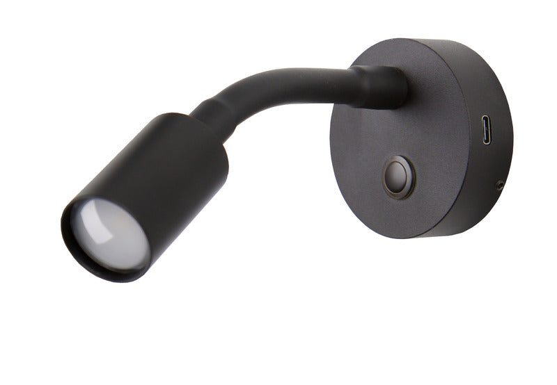 Opbouw-ledspot met flexibele arm en nachtlampje