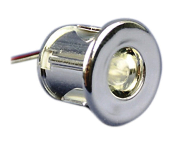 LED 12V, mini-installatiespot verchroomd 0,06W