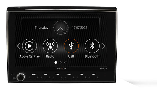 Xzent X-F275 Infotainer / Naviceiver voor Fiat Ducato en vergelijkbaar vanaf 2006