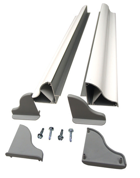 Zonnepaneel montage spoiler set, breedte tot 550mm, 1 paar, 4 hoeken, 2 stuks