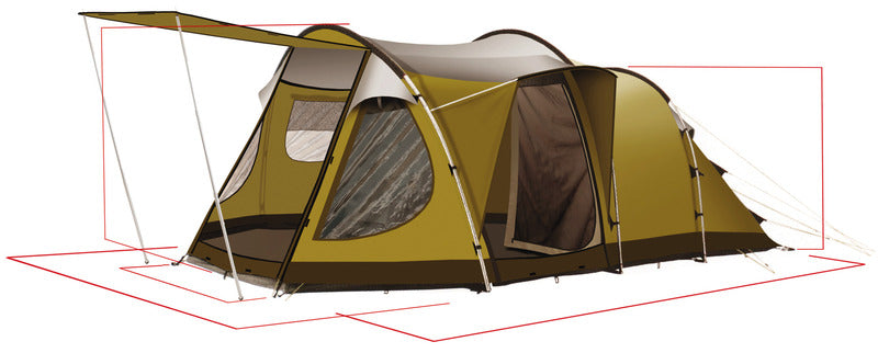 4-persoons tent Dakota Z5 Deluxe