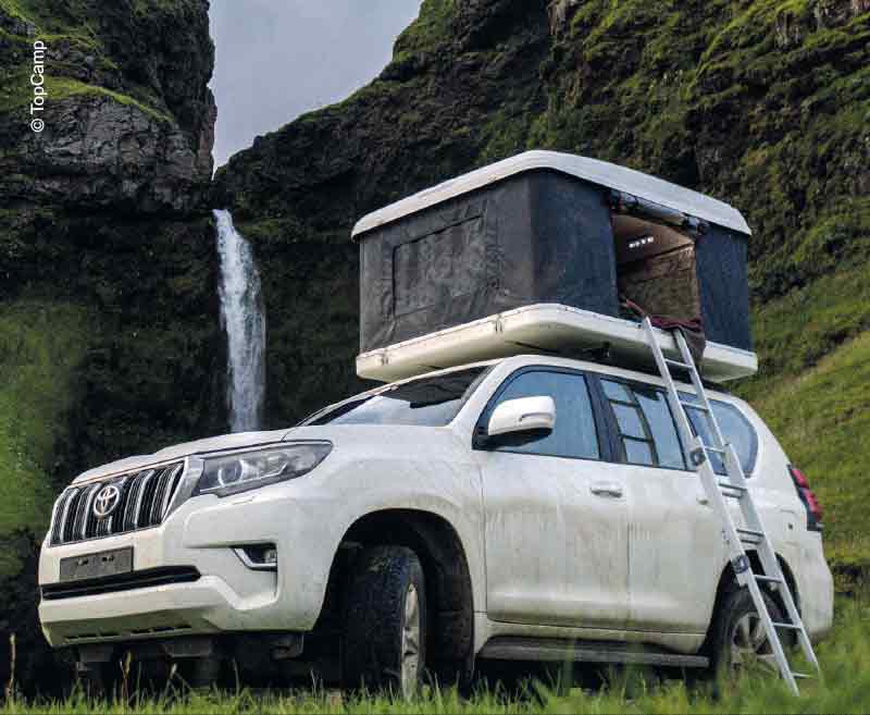 Hartschalen Parallelhubdachzelt TOPCAMP DOUBLE-UP