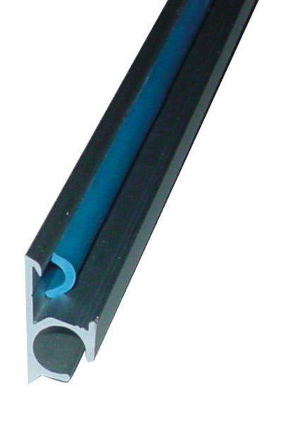 kanaalrail aluminium 2,5m, schroefkanaal