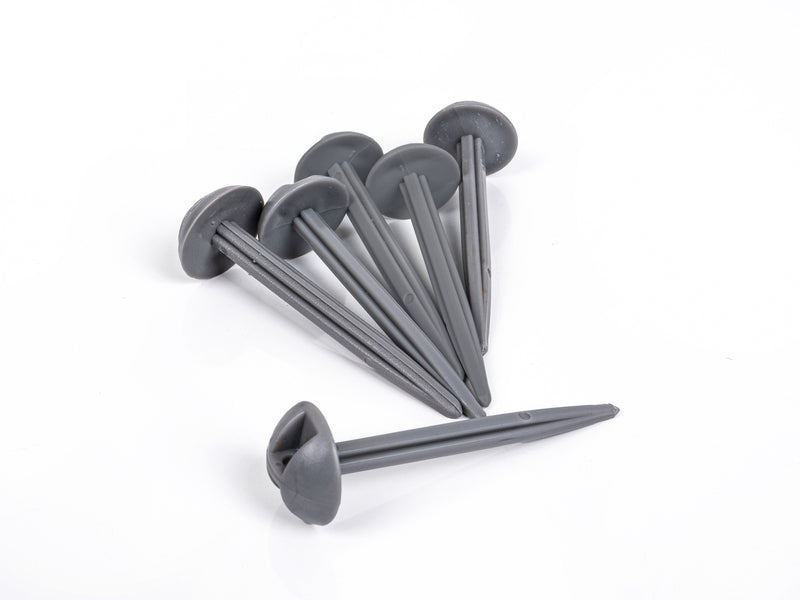 Tarp spijkers, plastic, 8cm, 6 st.