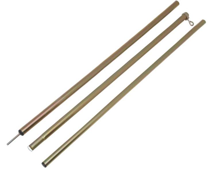 Opzetstang 165-250cm 3-delig met schroef