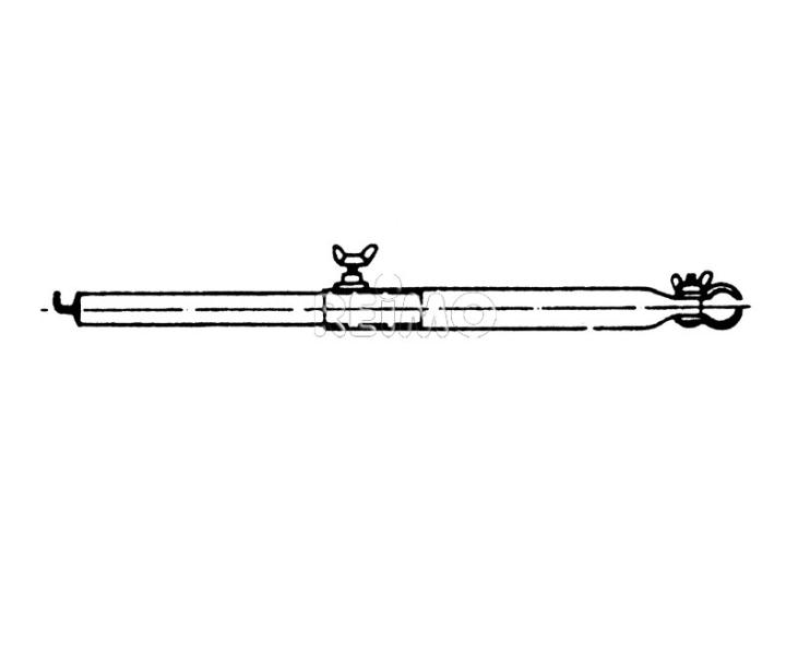Haakstangen voor het dak 170-260 alu, 28mm haken en klemmen SB, 3-delig