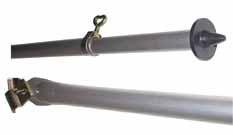 Orkaansteun Alu 170-260cm Ø25mm