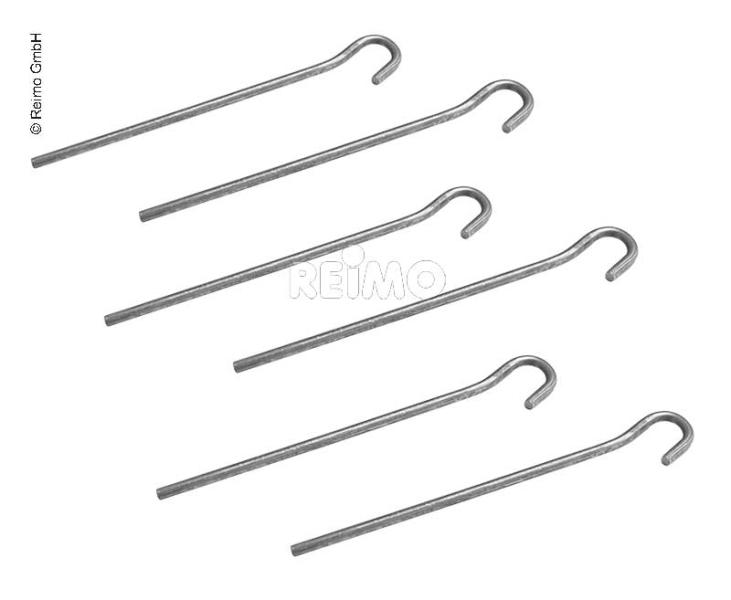 Ijzeren ringen voor de clips - Tapijt voor de voortent