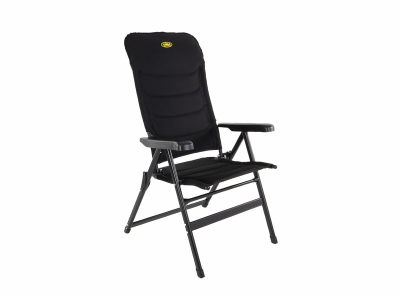 Klapstoel MALAGA BREEZE, gestoffeerd, zwart, Mesh