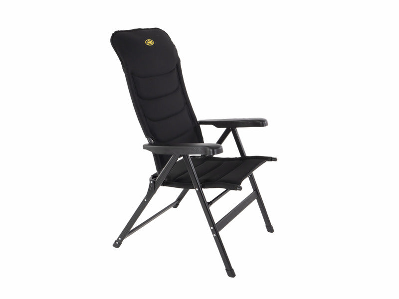 Klapstoel MALAGA BREEZE, gestoffeerd, zwart, Mesh