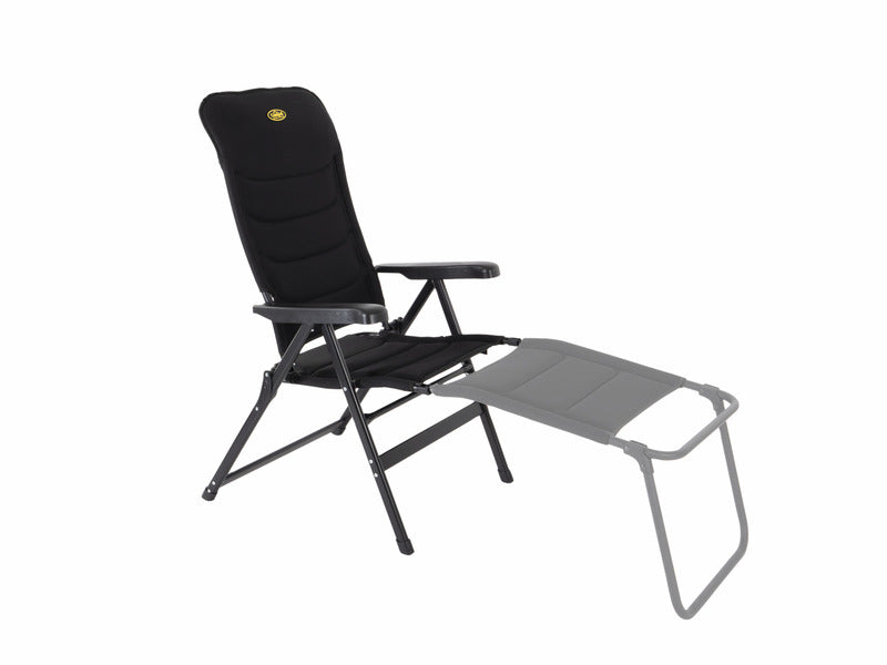 Klapstoel MALAGA BREEZE, gestoffeerd, zwart, Mesh