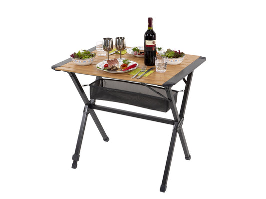 Bamboe roltafel MENDOZA 80 - 80x60 cm