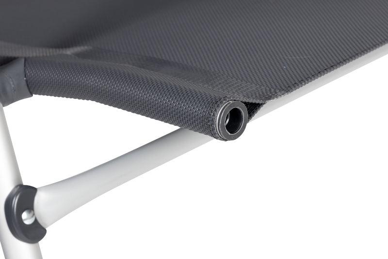 Macaya – Aluminium beensteun met frame van ronde buizen