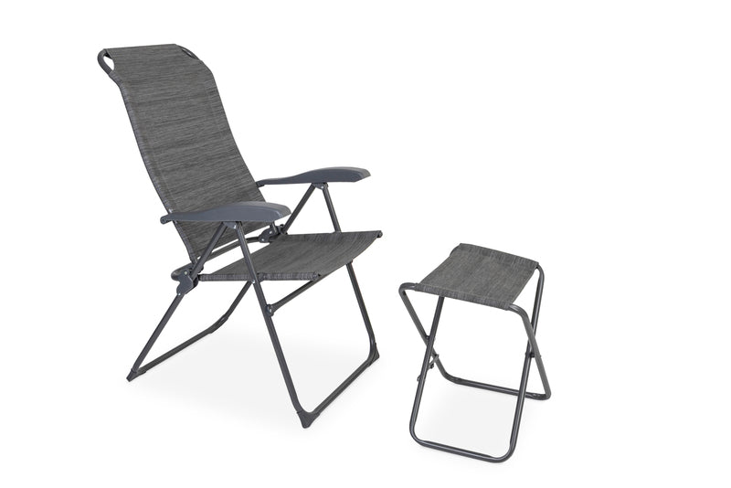 Barletta – Campingstoelenset met voetsteun