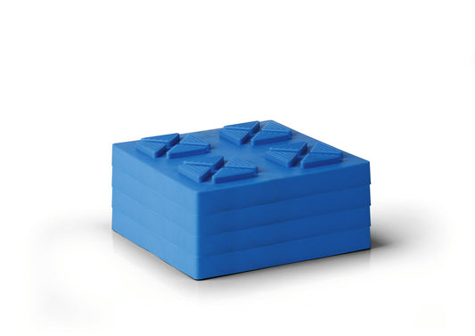 4 stuks voetplaten voor steunbokken/steunvoeten, belastbaar tot 1000 kg/stuk