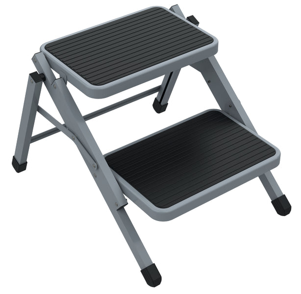 Dubbele trede, D59xB50xH40, tot 150kg, staal, 07x50x81,5cm