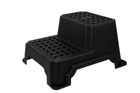 Dubbele trede XL van kunststof, L70xB60xH37 cm, tot 150 kg