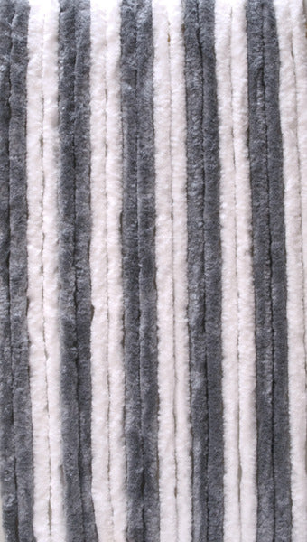 Fleece gordijn 120x185cm, grijs/wit voor bestelwagen