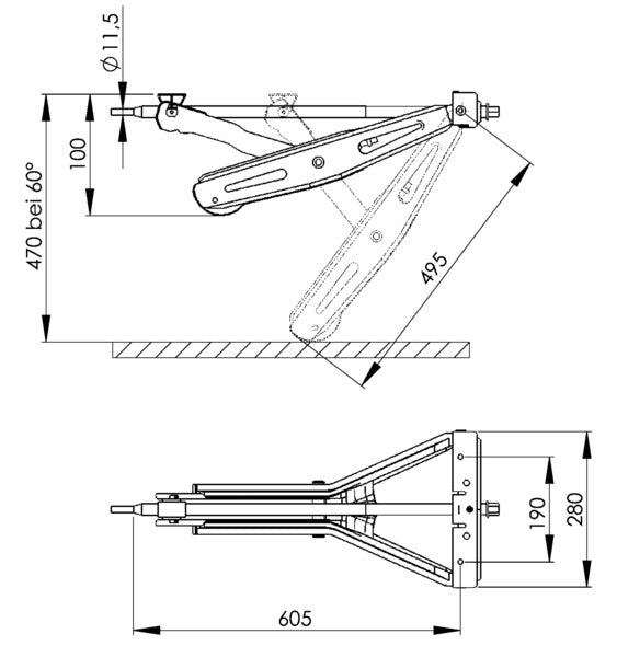 AL-KO stabiliteitsduwsteunen ohnwagen m