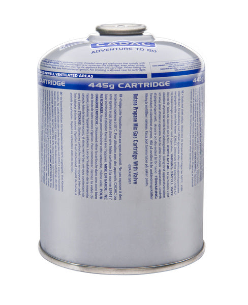CADAC-schroefpatroon 445g, butaan/propaangasmengsel, 445g.