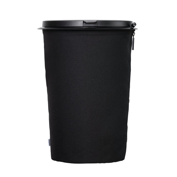 Flextrash afvalbak, 9L, zwart, zwart, biologisch afbreekbaar materiaal