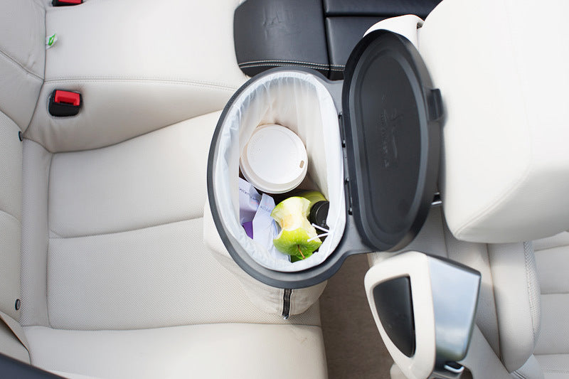 Flextrash afvalbak, 9L, zwart, zwart, biologisch afbreekbaar materiaal
