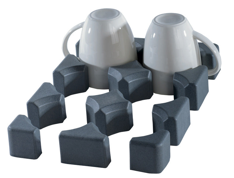 Purvario glas/bekerhouder laag voor 6 glazen, kopjes, etc.
