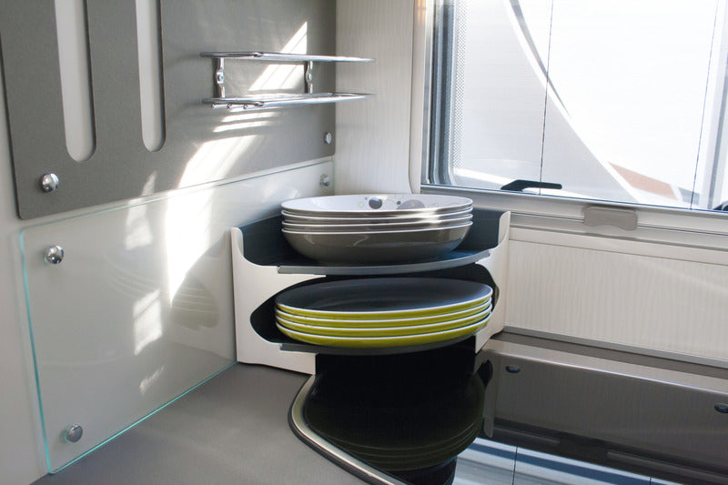Purvario bordenhouder H15xB23,5xD23,5cm, voorkomt het rammelen van borden