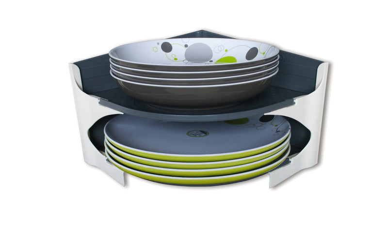 Purvario bordenhouder H15xB23,5xD23,5cm, voorkomt het rammelen van borden