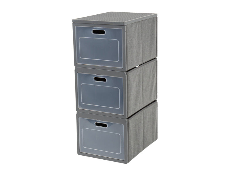 Opvouwbare locker Box 3 - Campinglocker met 3 compartimenten