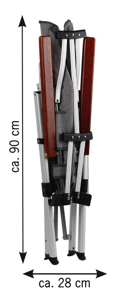 Vouwstoel Joplin 4-voudig verstelbare rugleuning/ aluminium