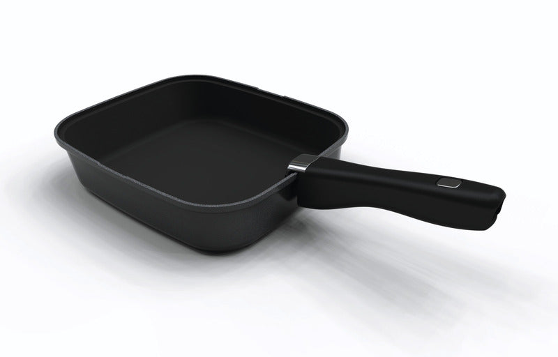 Pan SMARTSPACE, 3 delen, 1 pan met handvat en siliconen mat