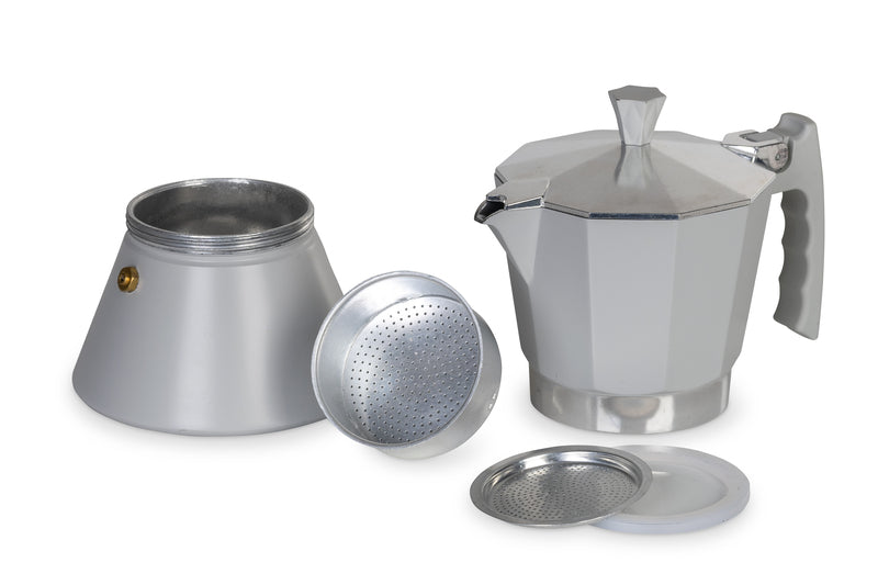 TRENDY 6-kops espressomachine voor op vakantie