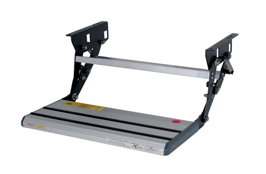 Handmatige opstap, aluminium met anti-slip rubber