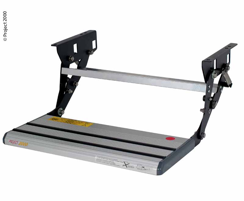 Handmatige opstap, aluminium met anti-slip rubber