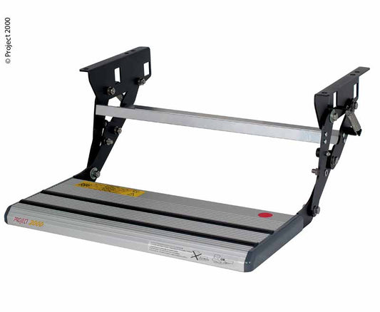 Handmatige opstap, aluminium met anti-slip rubber