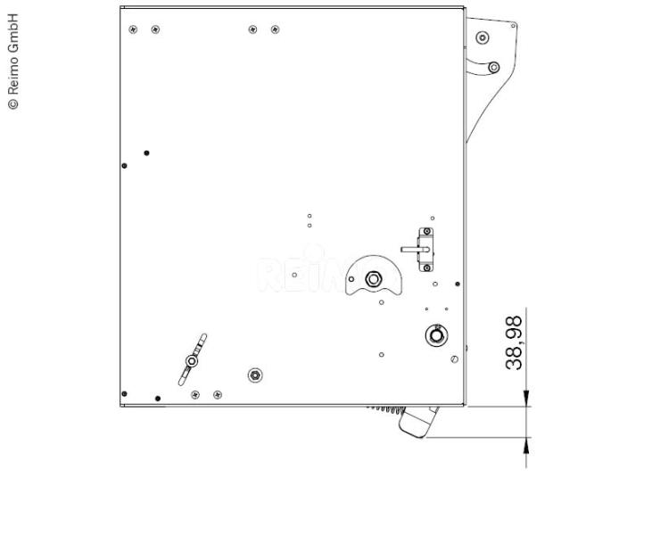 Stap 3-traps 530 mm motor Rechts, voor grote campers (liner)