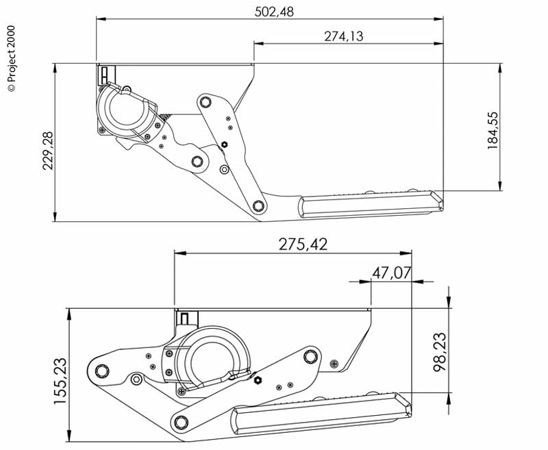 12V trede 44 cm