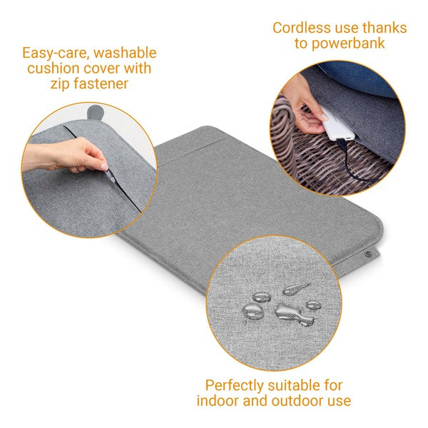 Outdoor verwarmingskussen Heat "To Go" - rugleuning (40x50 cm)