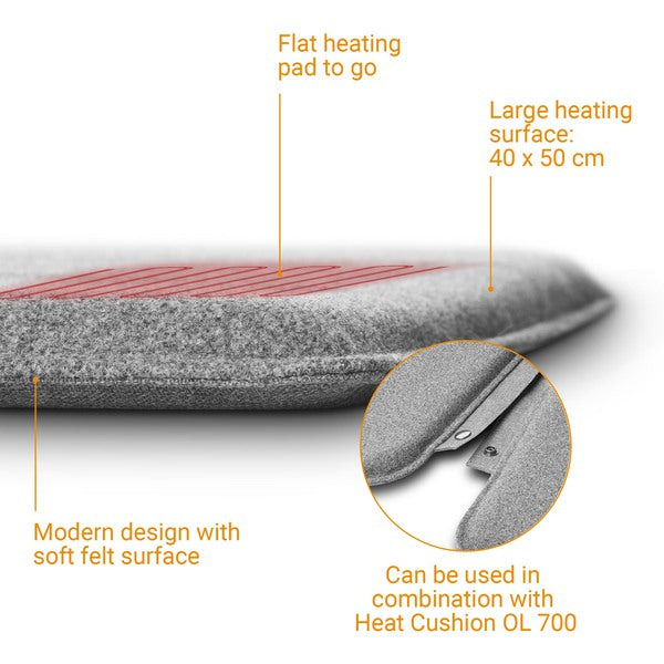 Outdoor verwarmingskussen Heat "To Go" - rugleuning (40x50 cm)